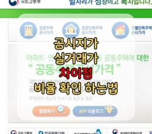 공시지가 실거래가 차이 비율 공시지가 실거래가 차이 비율