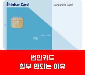 법인카드 할부 안되는 이유 및 기능 법인카드 할부 안되는 이유 및 기능