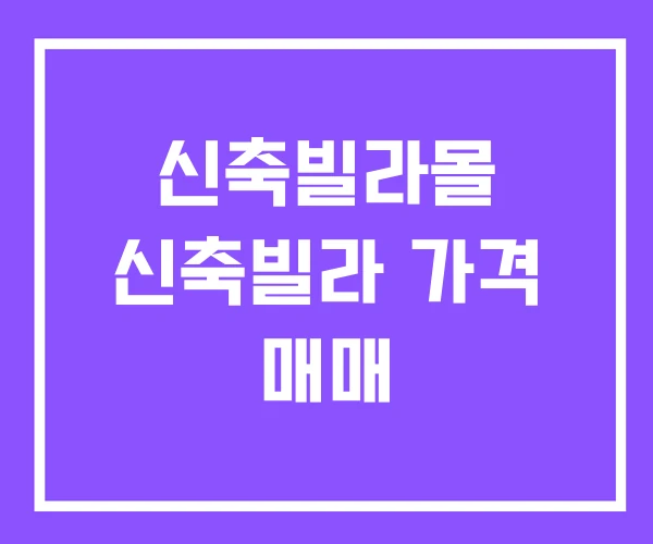 신축빌라몰 신축빌라 가격 매매