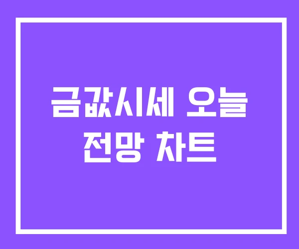금값시세 오늘 전망 차트 금값시세 오늘 전망 차트
