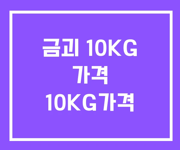 금괴 10KG 가격 10KG가격