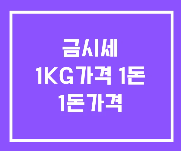금시세 1KG가격 1돈 1돈가격 금시세 1KG가격 1돈 1돈가격
