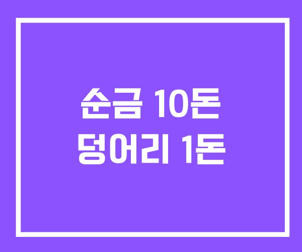 순금 10돈 덩어리 1돈
