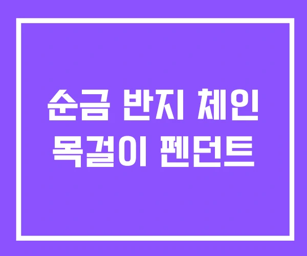 순금 반지 체인 목걸이 펜던트 순금 반지 체인 목걸이 펜던트