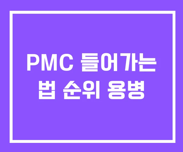 PMC 들어가는 법 순위 용병
