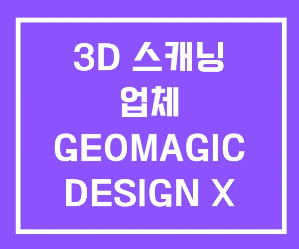 3D 스캐닝 업체 GEOMAGIC DESIGN X 교육 3D 스캐닝 업체 GEOMAGIC DESIGN X 교육