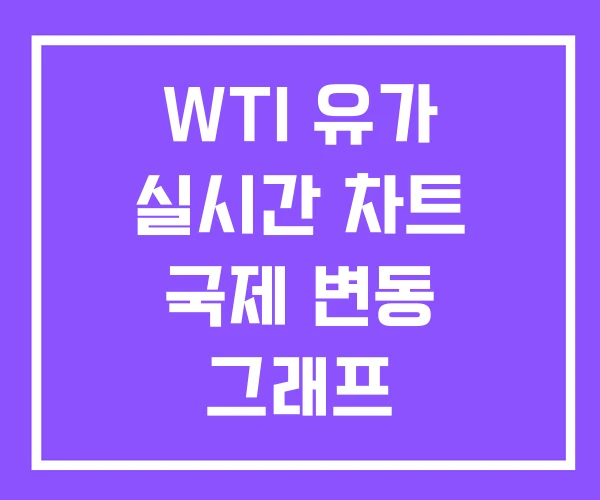 WTI 유가 실시간 차트 국제 변동 그래프 WTI 유가 실시간 차트 국제 변동 그래프